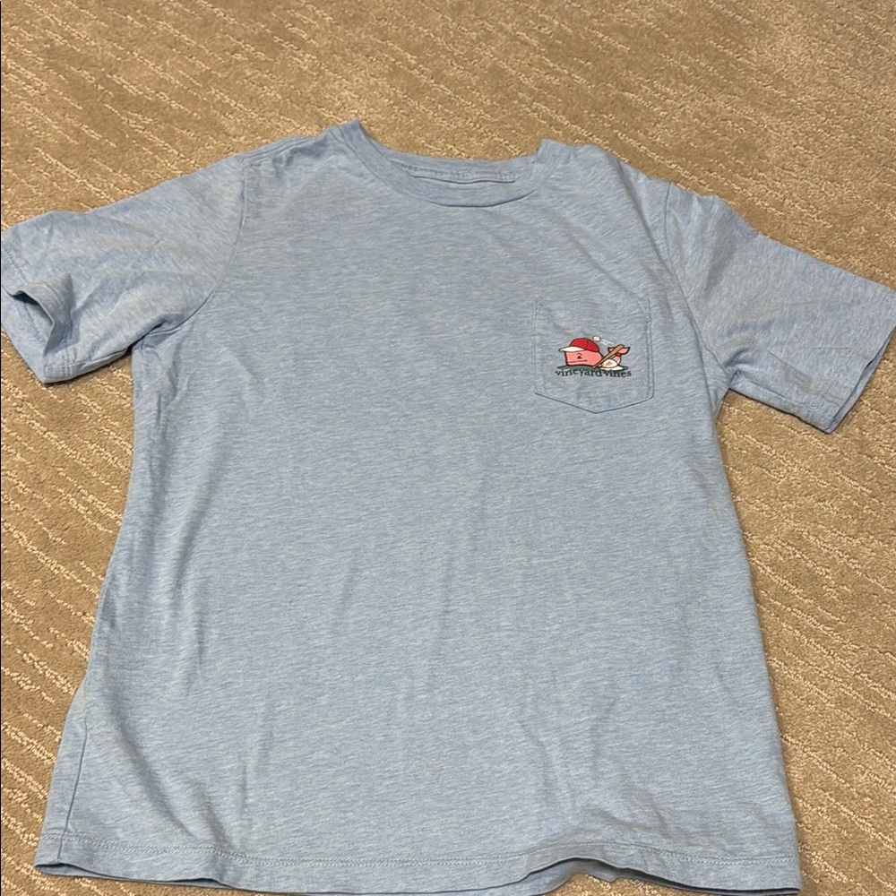 Vineyard Vines Kids baseball Light Blue Graphic T-Shirt